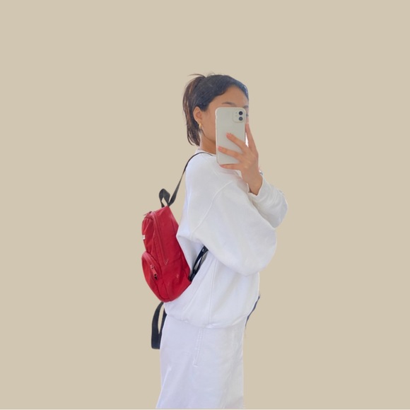 Aritzia TNA Mini backpack (Red) - Picture 9 of 11